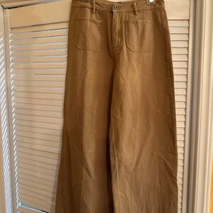 Umgee Camel Wide-Leg Trousers